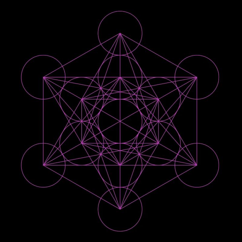 Metatron's cube magenta