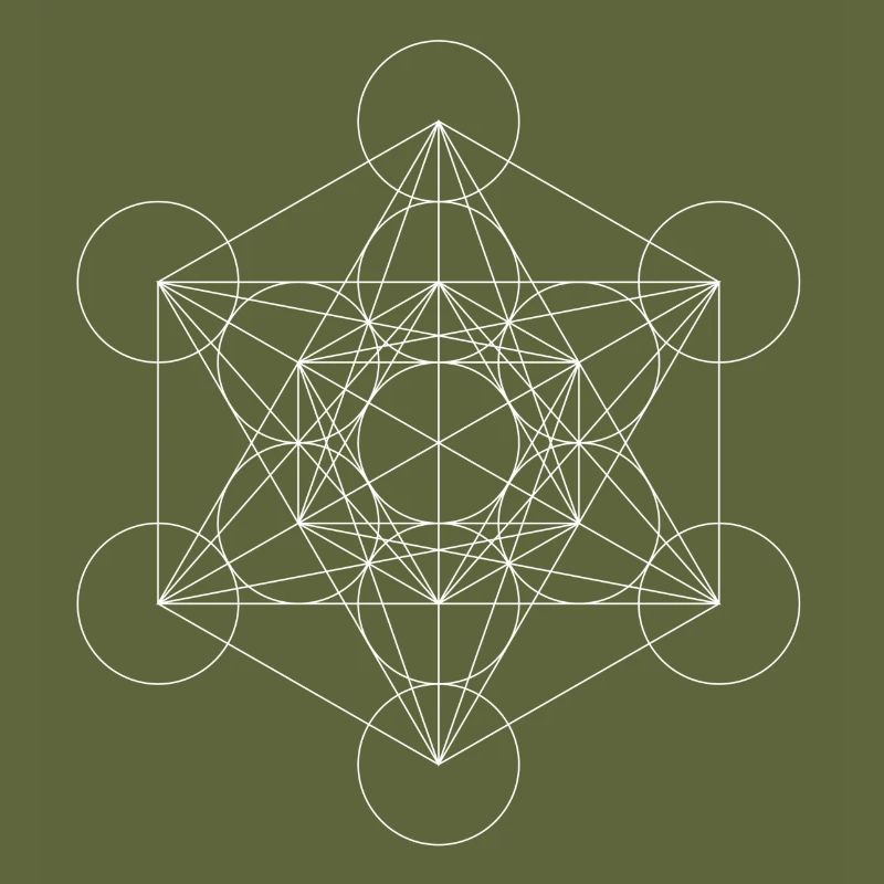 Le cube de Metatron blanc