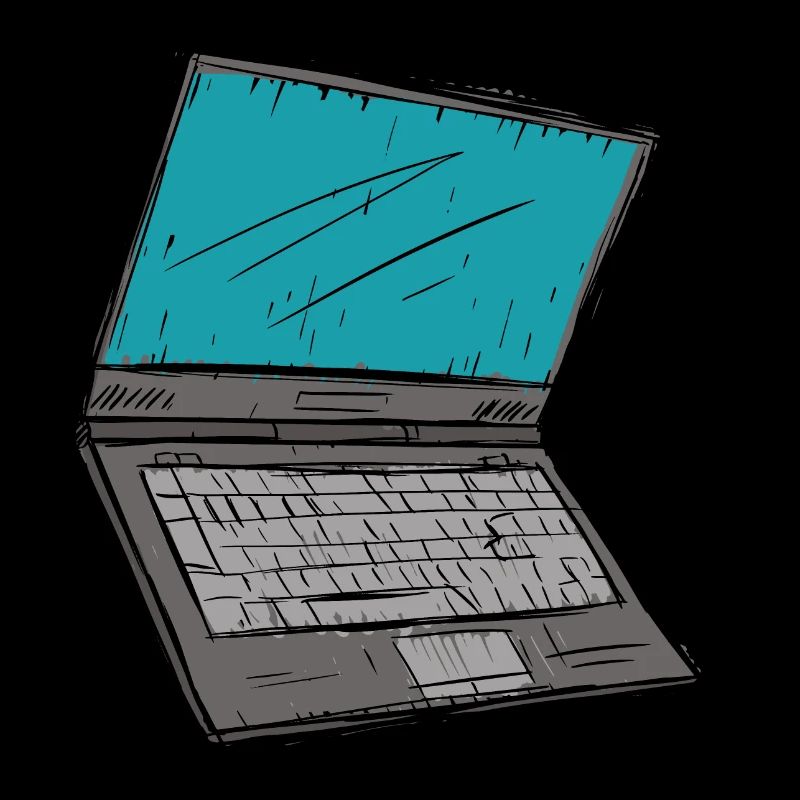 Laptop sketch