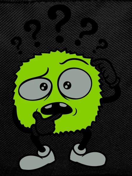 Fragezeichen skeptisches Gesicht Comic