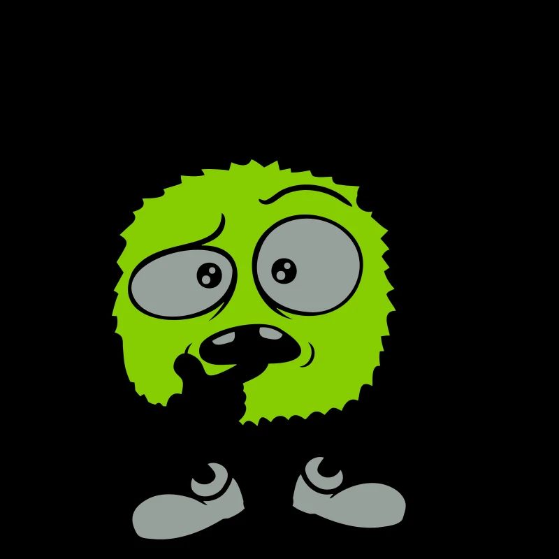 Question mark skeptical face comic