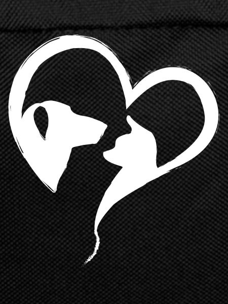 Dog Cat in Heart Shape