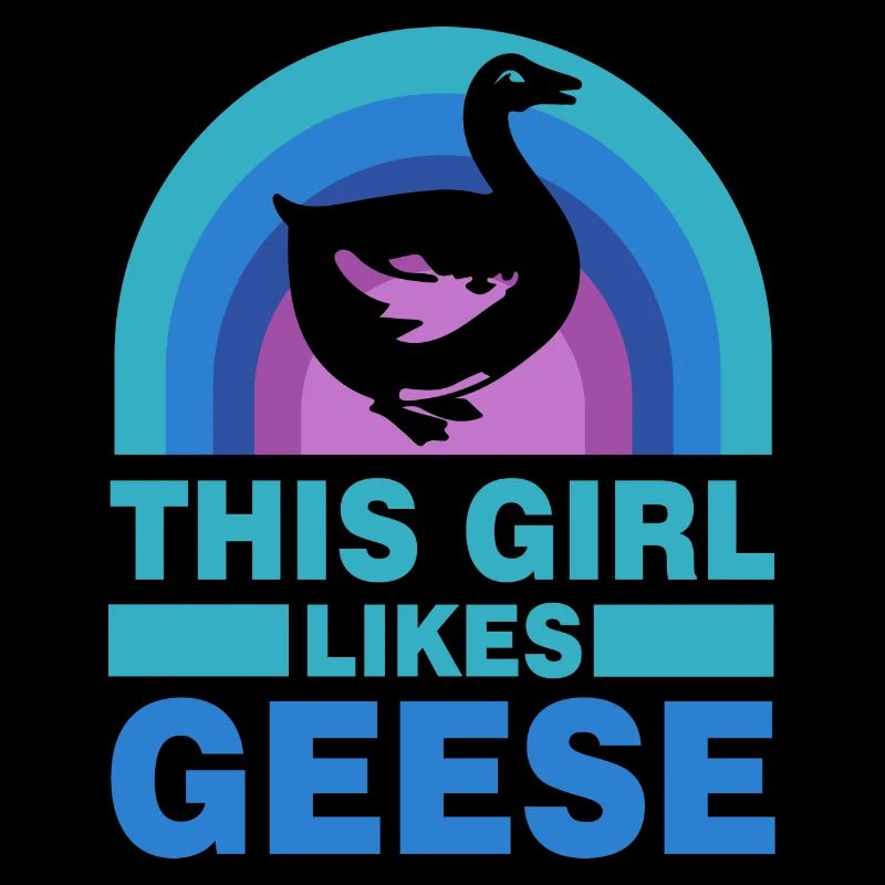 Mädchen mag Gänse niedliche Wildtiervogelgans