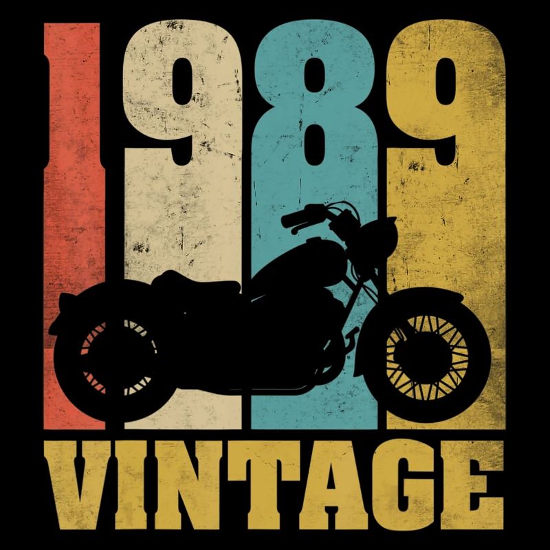 1989 Born birthday biker motorcycle gift
