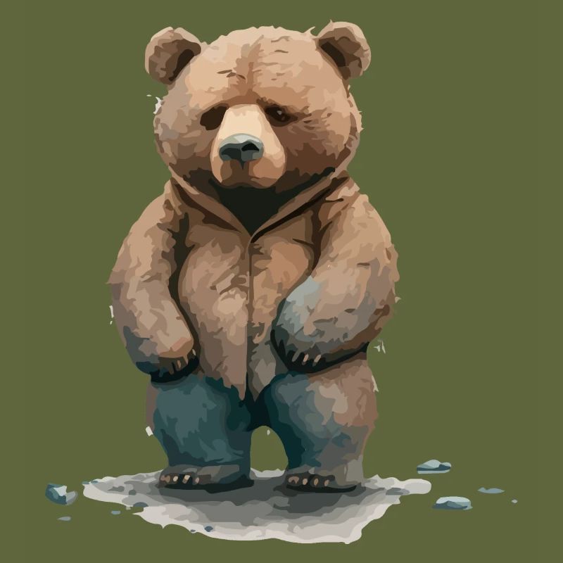 Teddy the grumpy bear