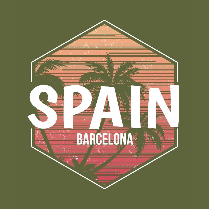 Souvenir de vacances à la plage de Barcelone