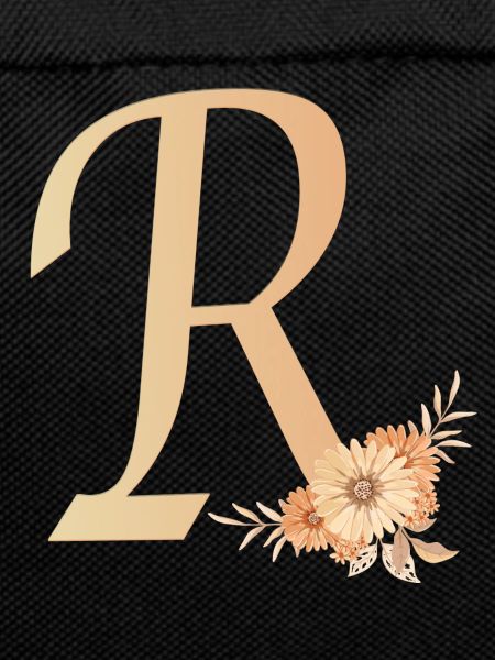Letter R with flowers