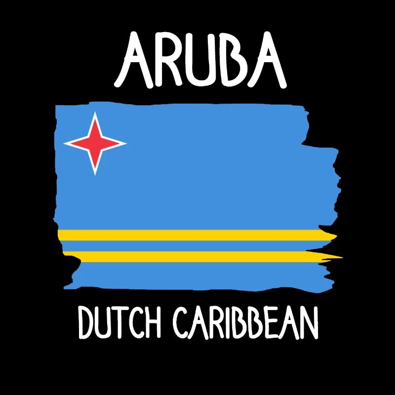 Drapeau d’Aruba - Caraïbes néerlandaises - Caraïbes