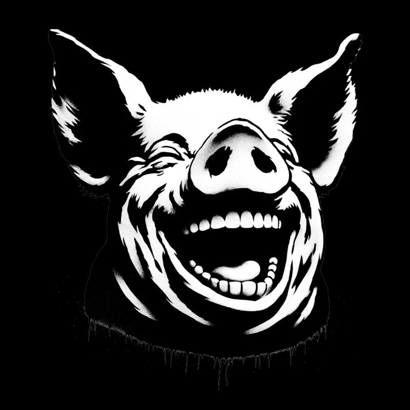 Lachendes Schwein
