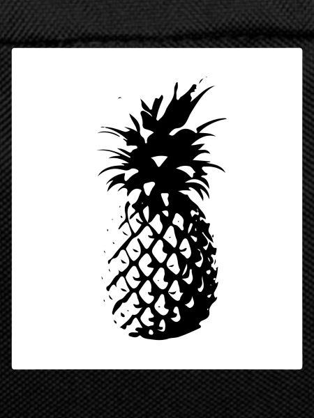 Ananas schwarz weiß