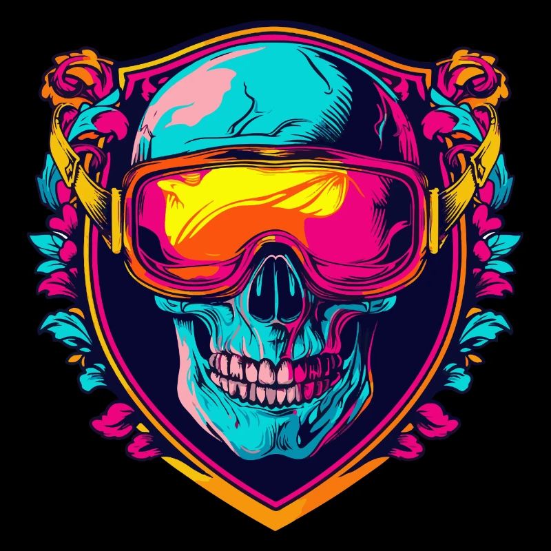 Ski Ski Goggles Skull