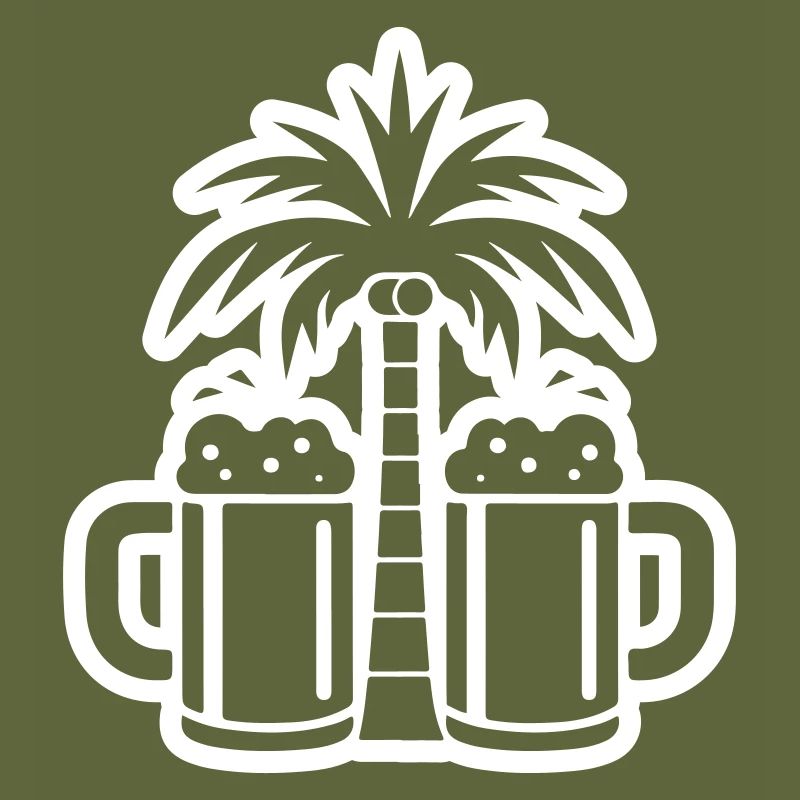 Beer Palm Trees Beach