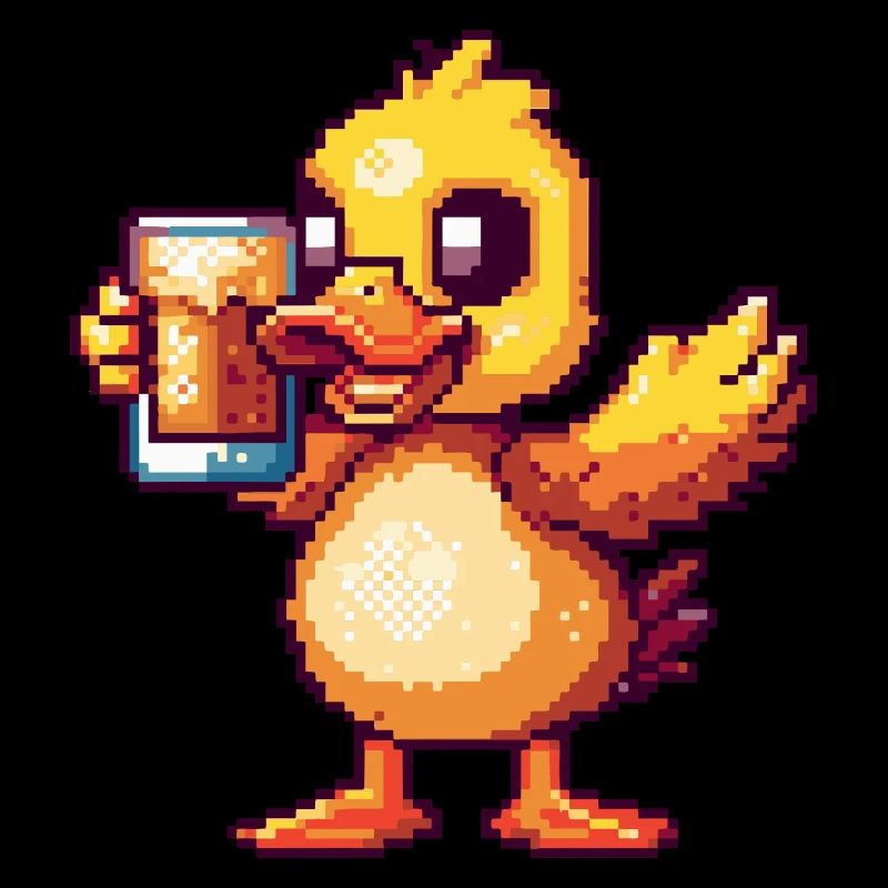 Bière de canard Pixel