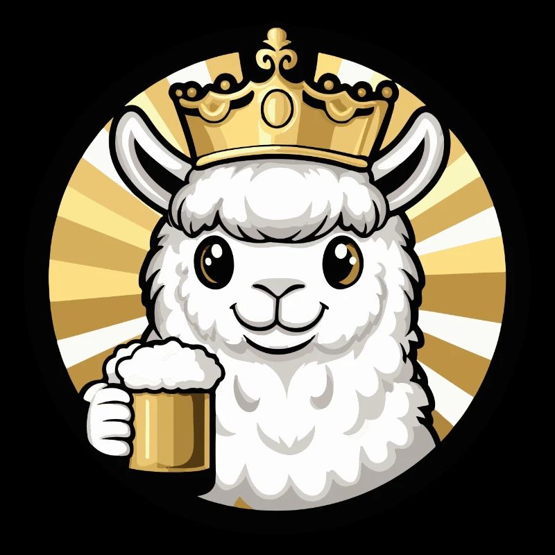 Alpaka Llama Bier Comic