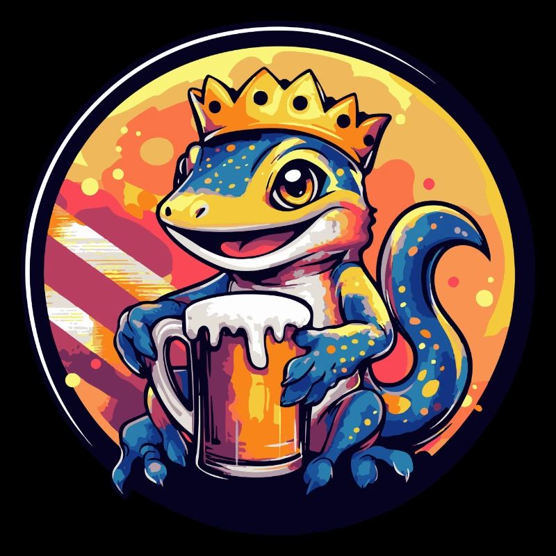 Bande dessinée de bière Lizard