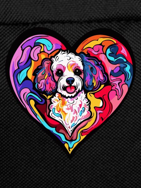 Poodle Dog Heart Love