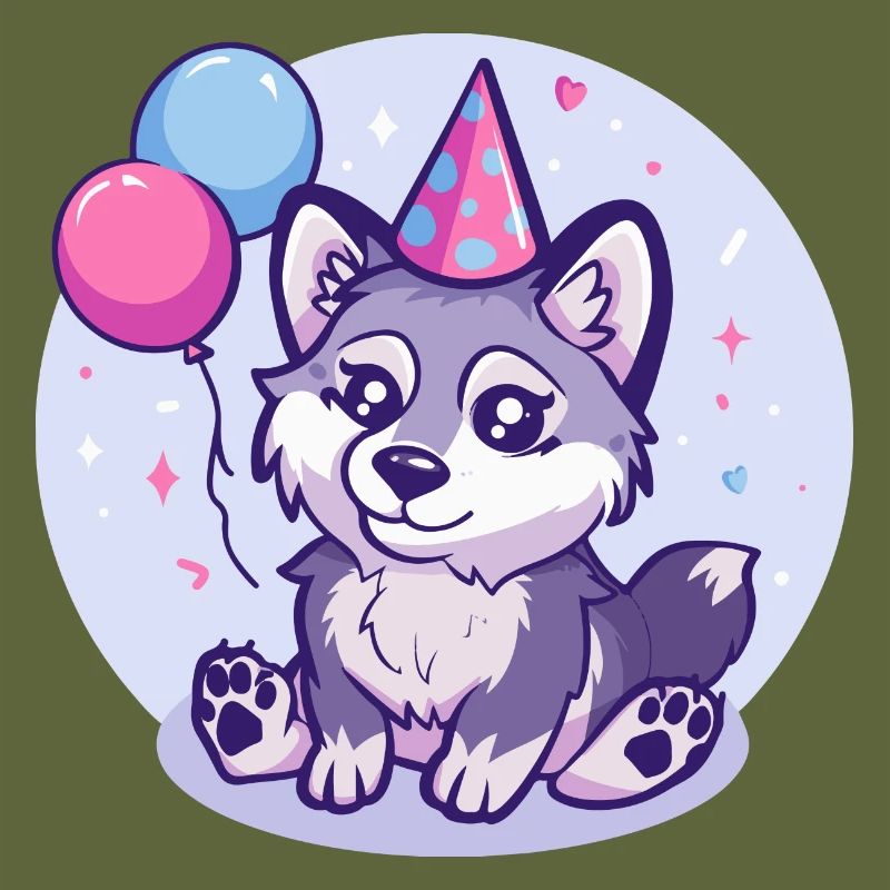 Wolf Geburtstag Comic