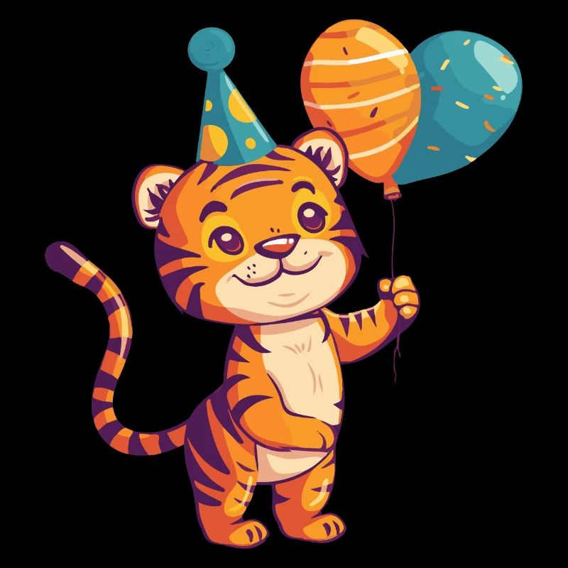 Bande dessinée d’anniversaire de tigre