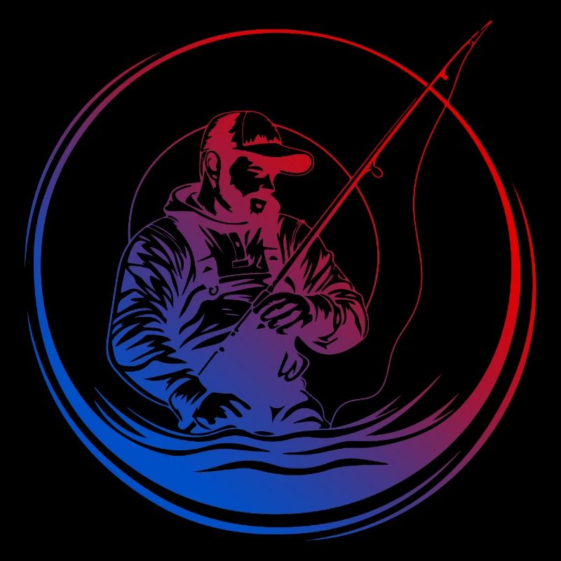 Fishing Silhouette Bunt