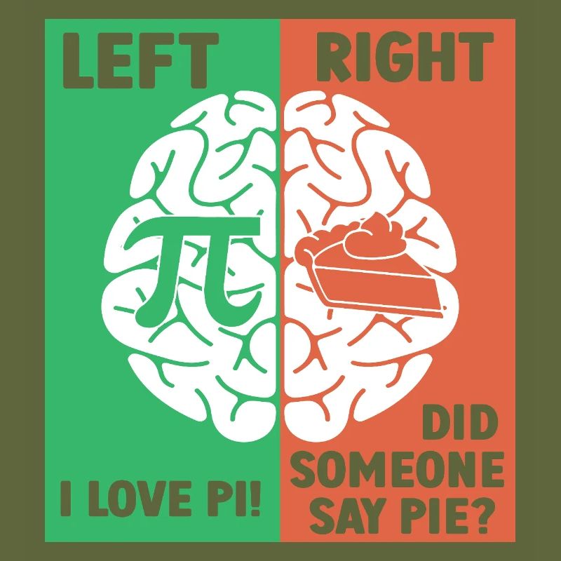 Left Brain Loves Pi, Right Brain Craves Pie