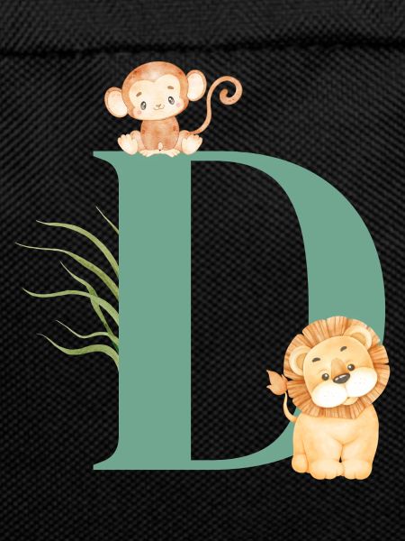 Letter d green jungle animals