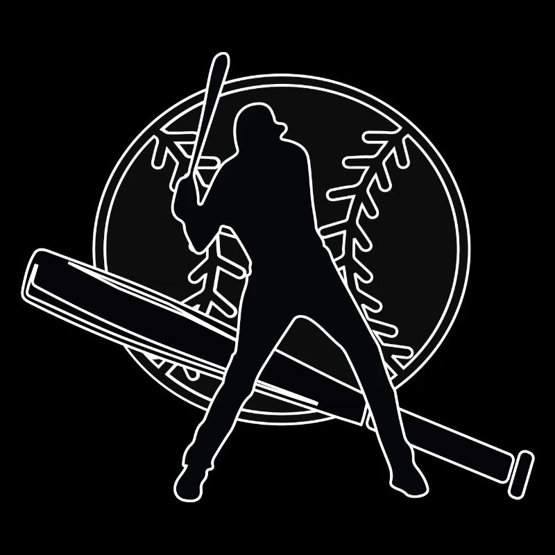 Joueur de baseball Baseball Batteur de batte de baseball