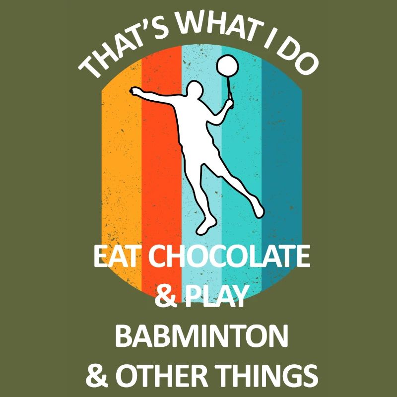 Badminton Badminton Badminton Player Chocolate
