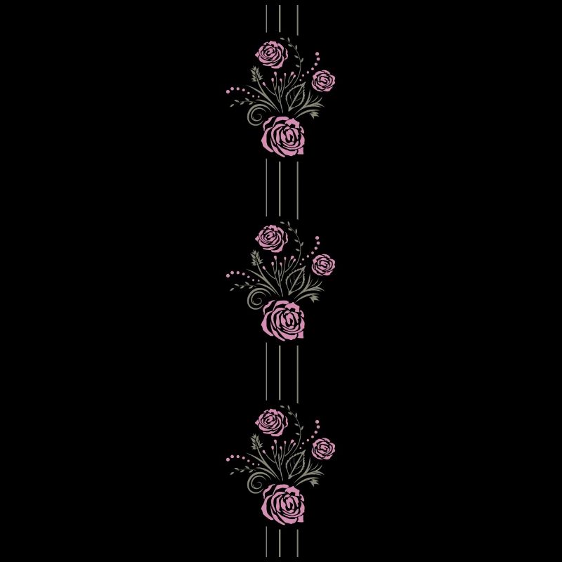 Border with stylized roses