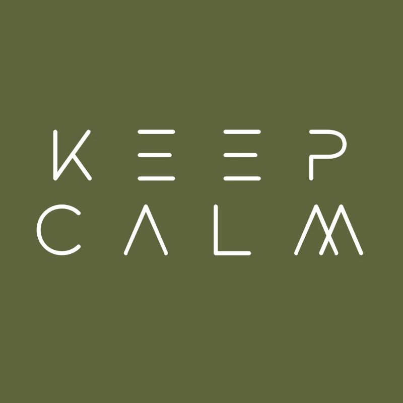 KEEP CALM white
