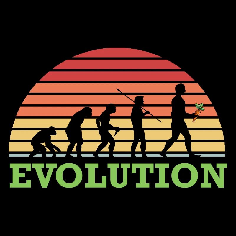 Vegan Evolution Veganer Vegetarier Tierschutz Bio