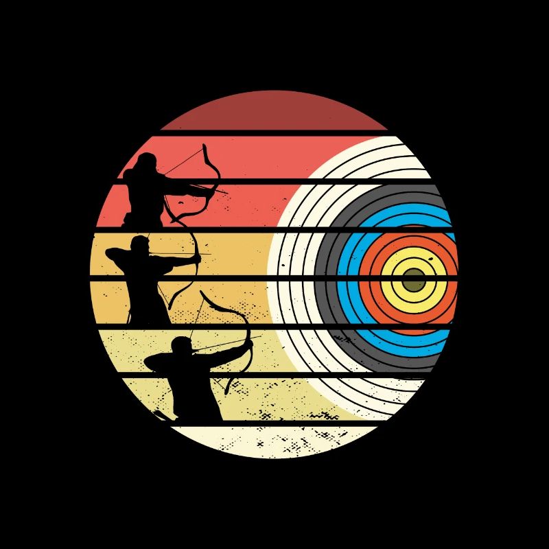 Archer tir à l’arc avec flèche et arc