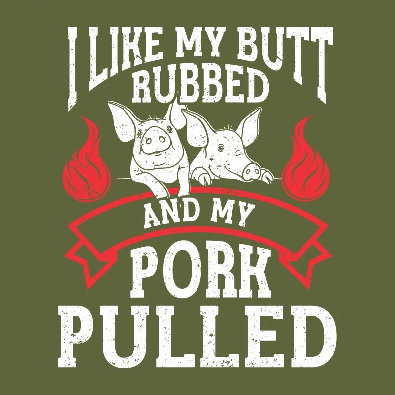 BBQ Pulled Pork Schwein Grill