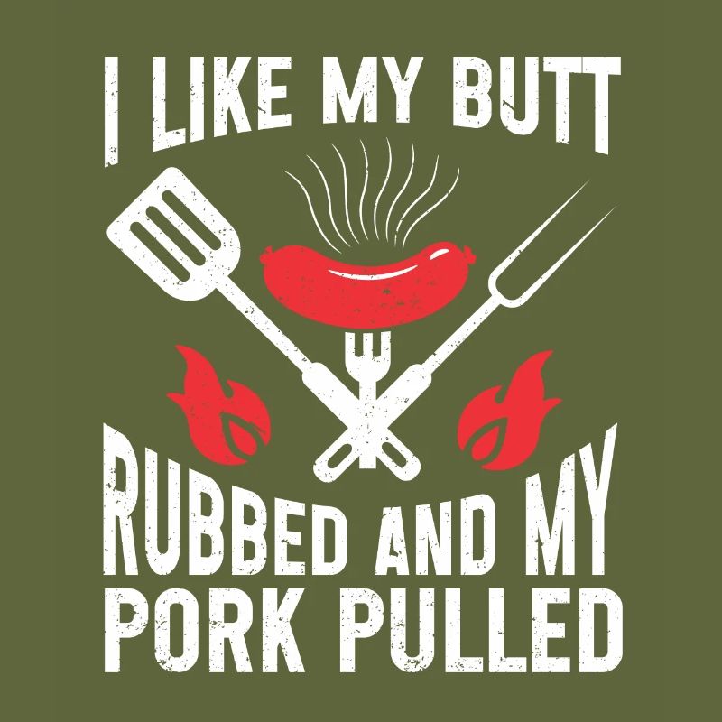 BBQ Pulled Pork Schwein Grill