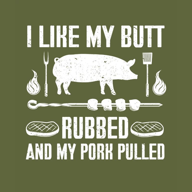 BBQ Pulled Pork Schwein Grill