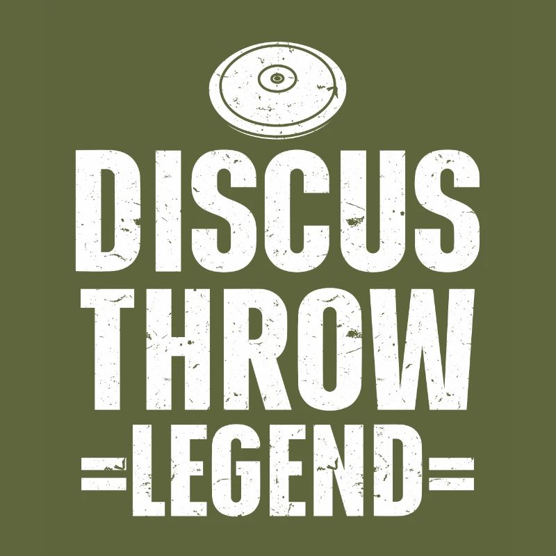 Diskuswerfer Leichtathlet Disc Throw