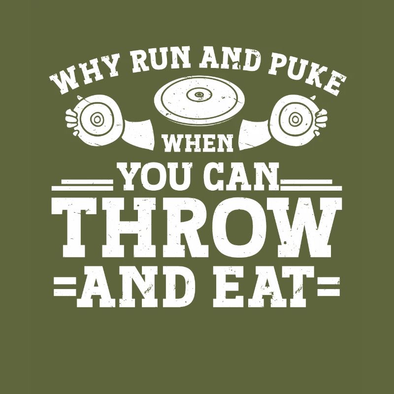 Diskuswerfer Leichtathlet Disc Throw