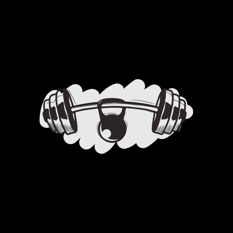 Langhantel und Kettlebell
