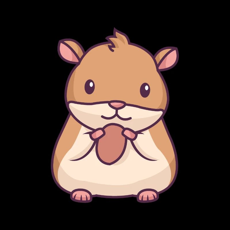 Hamster mit einer Nuss