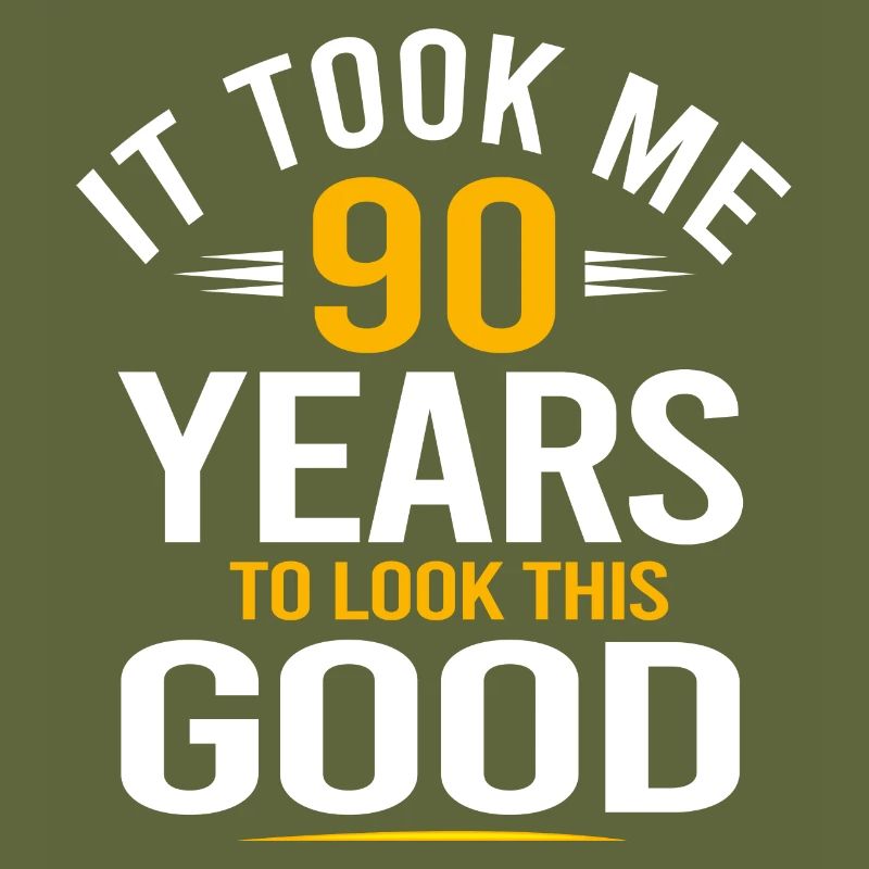 Conception du 90e anniversaire, m’a pris 90 ans, 90 ans