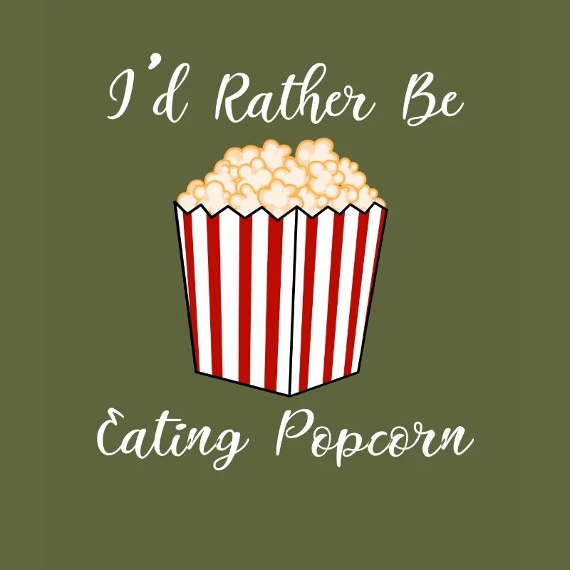 Manger du pop-corn ironique disant Popcorn Chef
