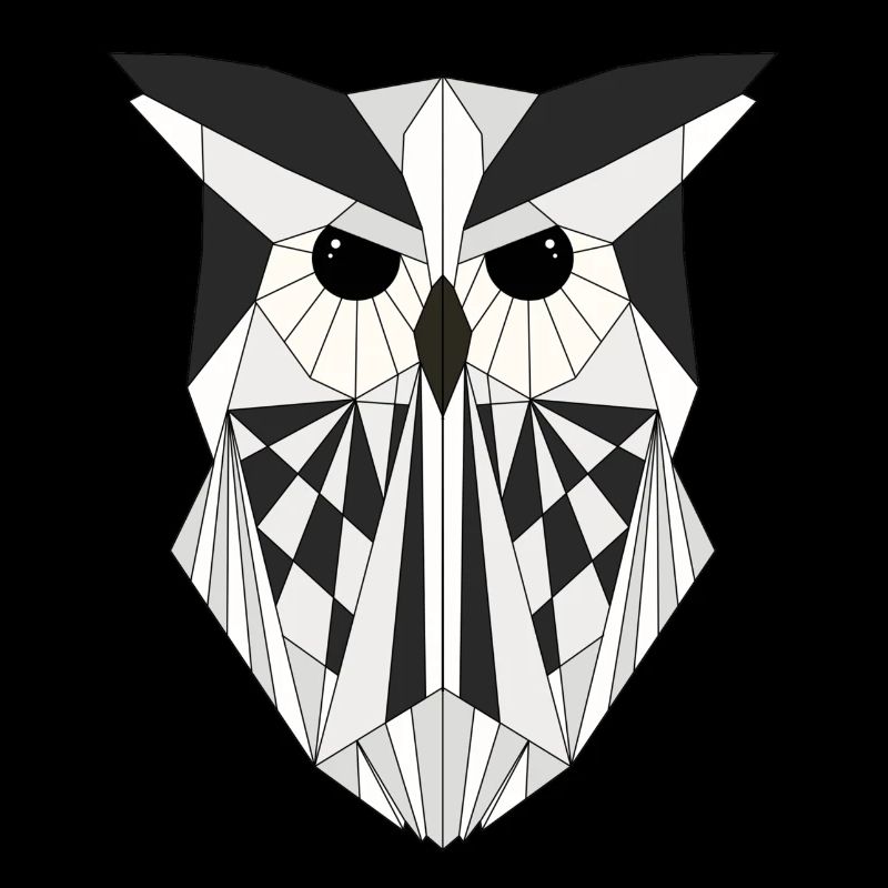 White owl geometric