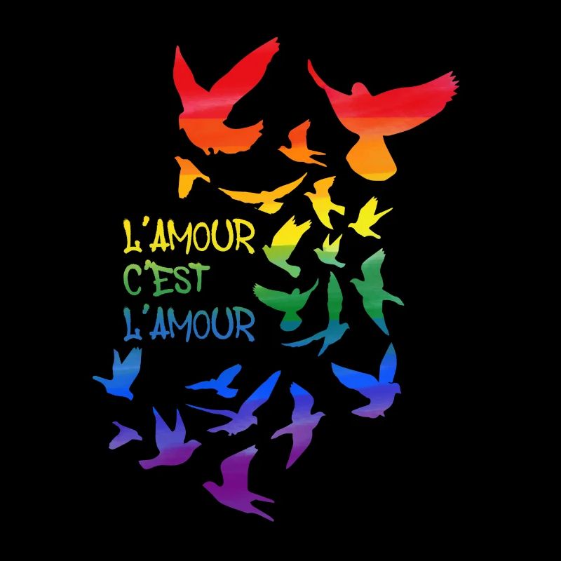 l'amour c'est l'amour,,rainbow,deaf,birds