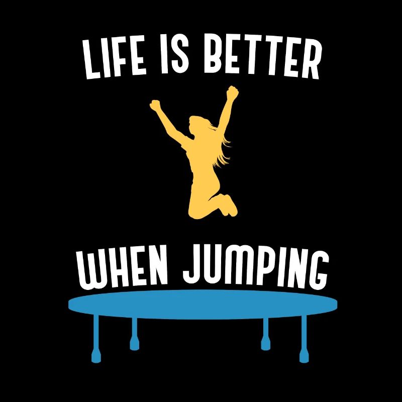 Leben mit Springen und Springen, Trampolin,