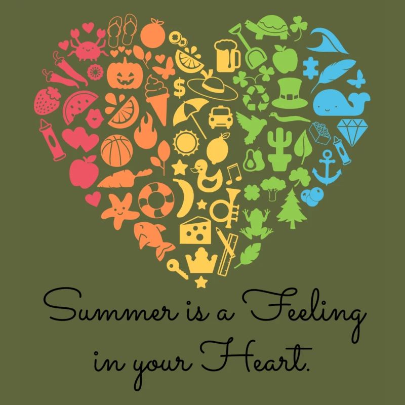 Summerfeeling - schwarzer Text