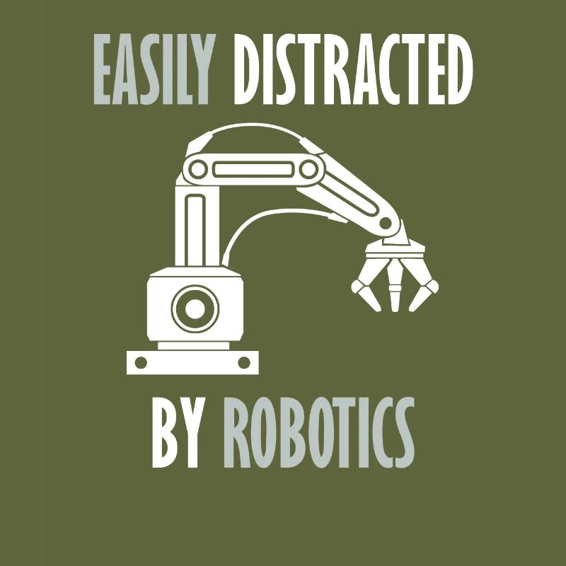 Abgelenkt von Robots Programming Coder Engineer