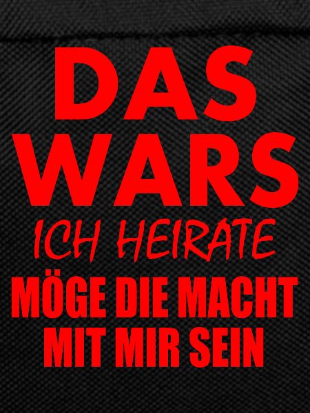 Das wars ich heirate