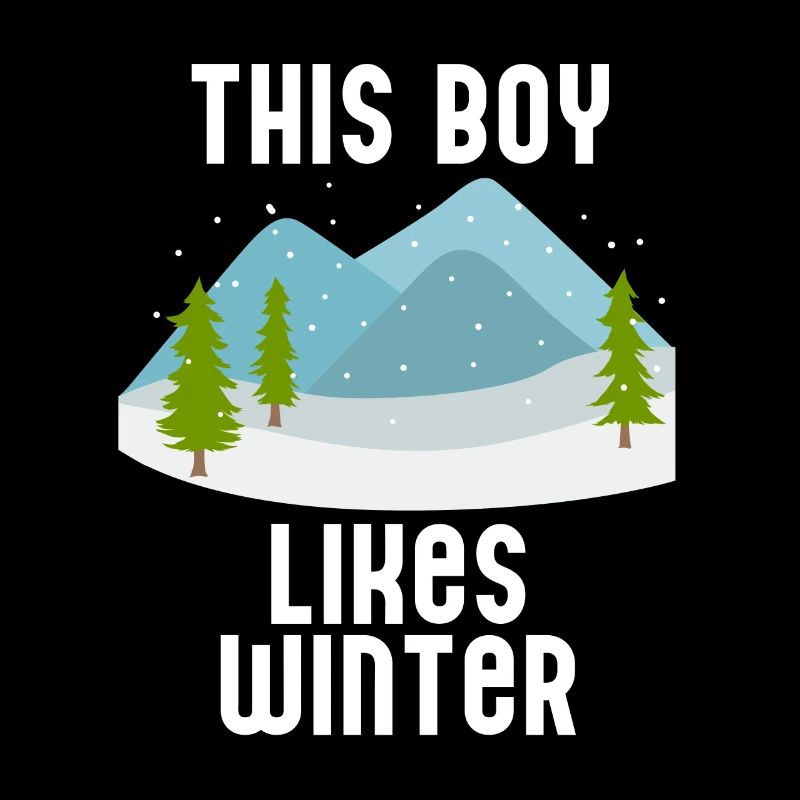 Garçon aime la saison d'hiver confortable, le