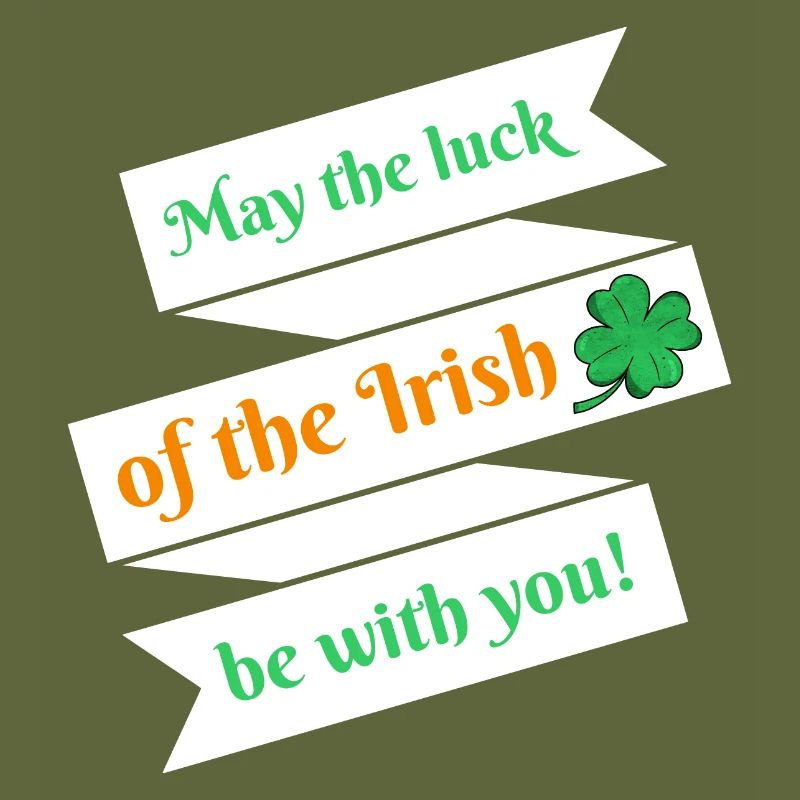 St. Patrick's Day Spruch Glück Kleeblatt Geschenk