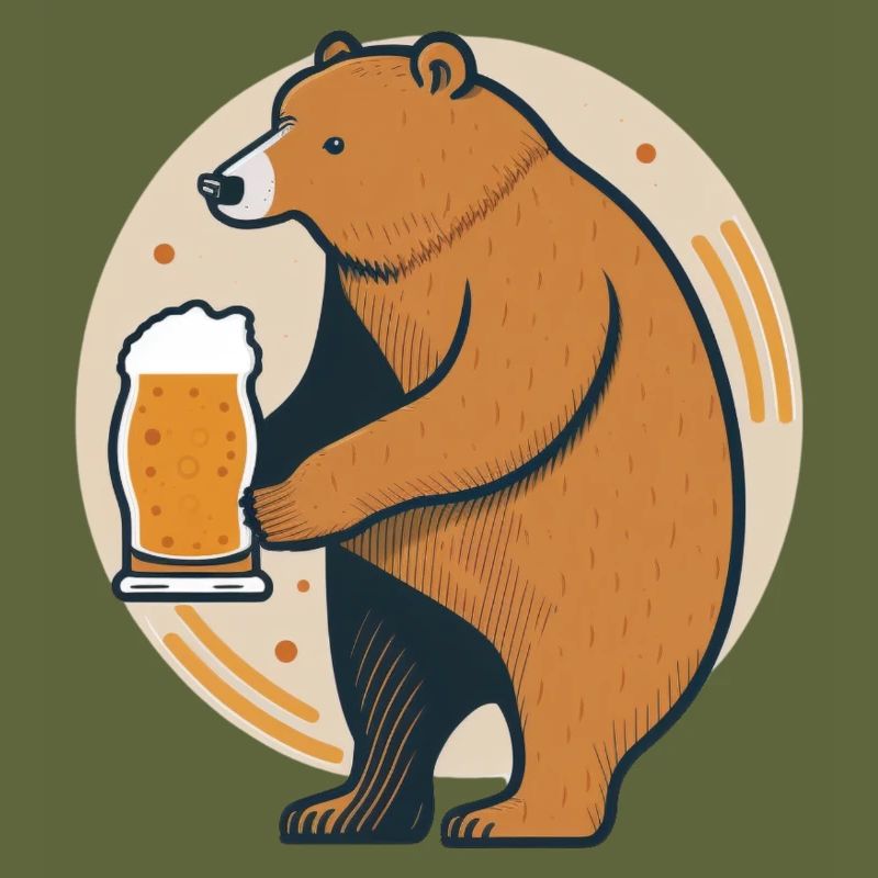 Beer Drinking Bear