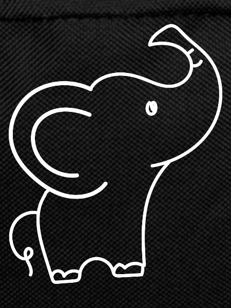 Cute Elephant Silhouette Drawing Safari